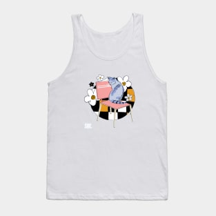 Kitty contemplating Tank Top